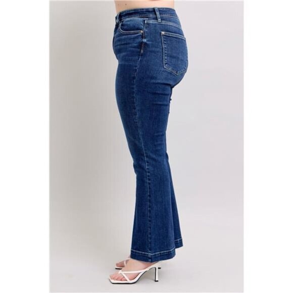 Judy‎ Blue Full Size High Rise Flare Jeans with Pockets Plus Size - Picture 8 of 16